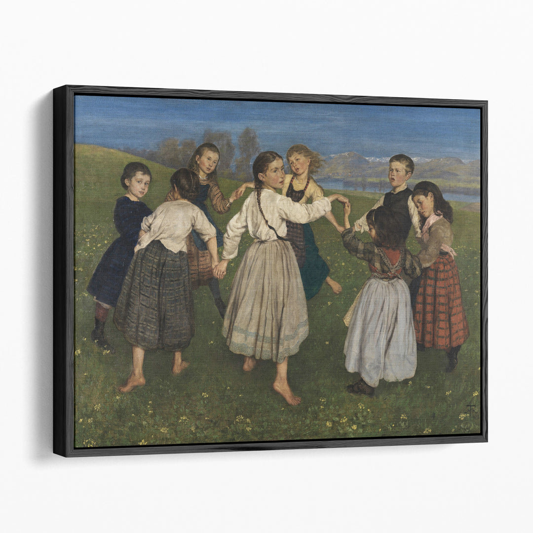 Kinderreigen, Children Dancing in a Ring, 1872 - Canvas Print Wall Art