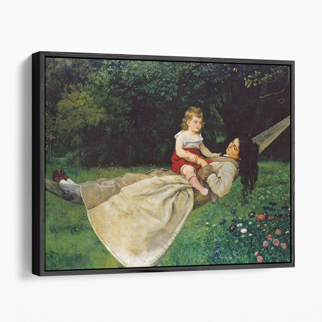 In the Hammock, 1876 - Canvas Print Wall Art