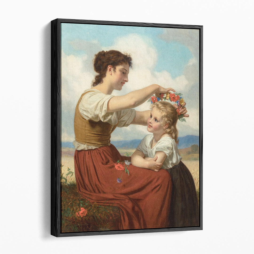 Crown of Field Flowers - Canvas Print Wall Art