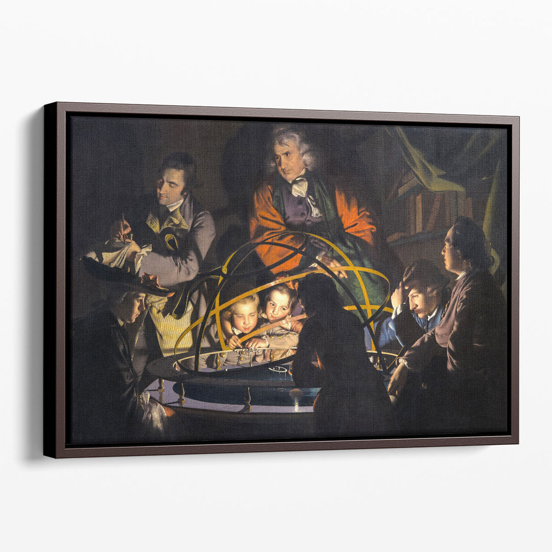 Philosopher Giving A Lecture On The Orrery - Canvas Print Wall Art