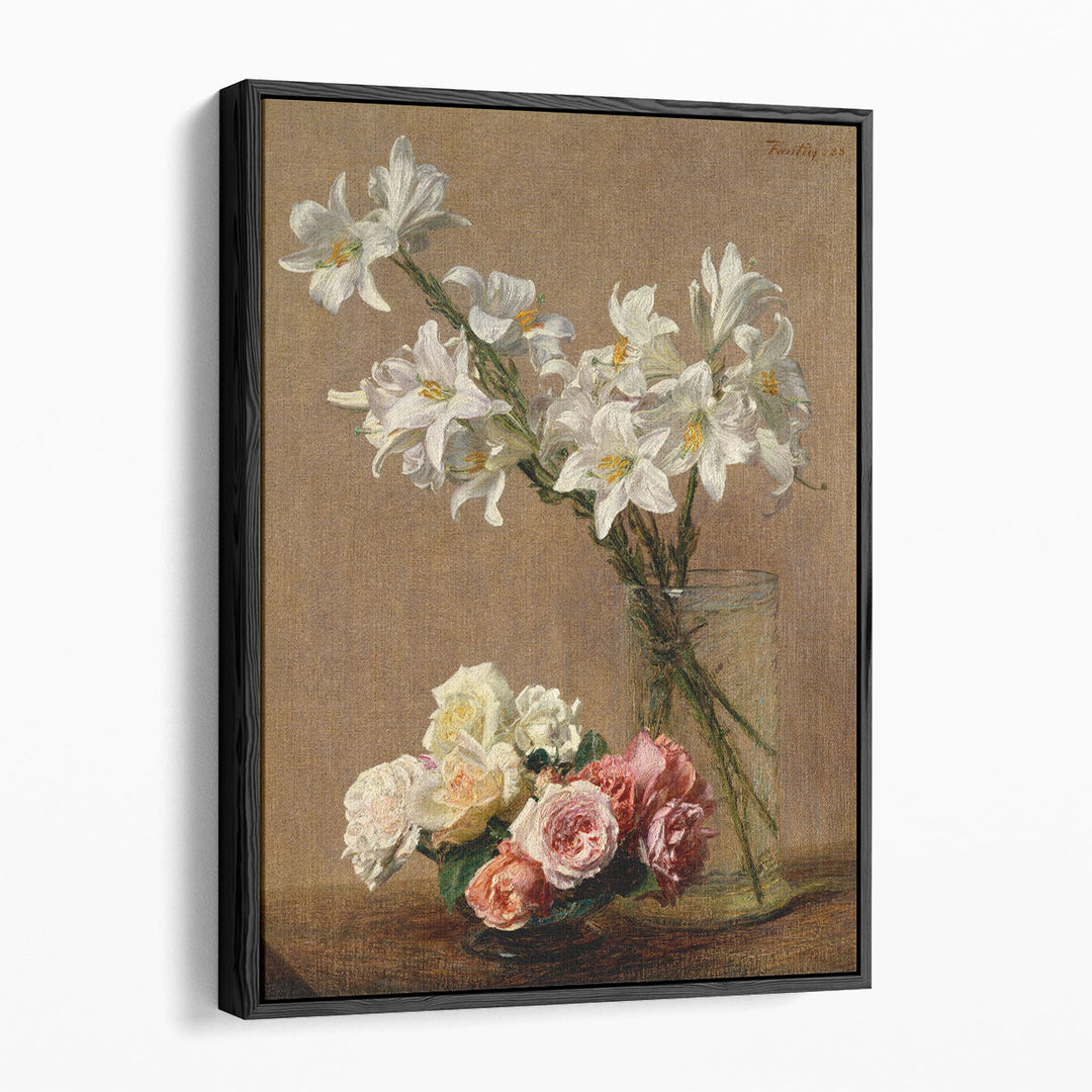 Roses and Lilies, 1888 - Canvas Print Wall Art