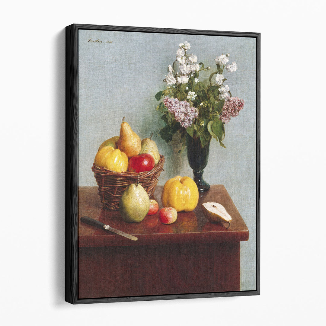 Still Life with Flowers and Fruit, 1866 - Canvas Print Wall Art
