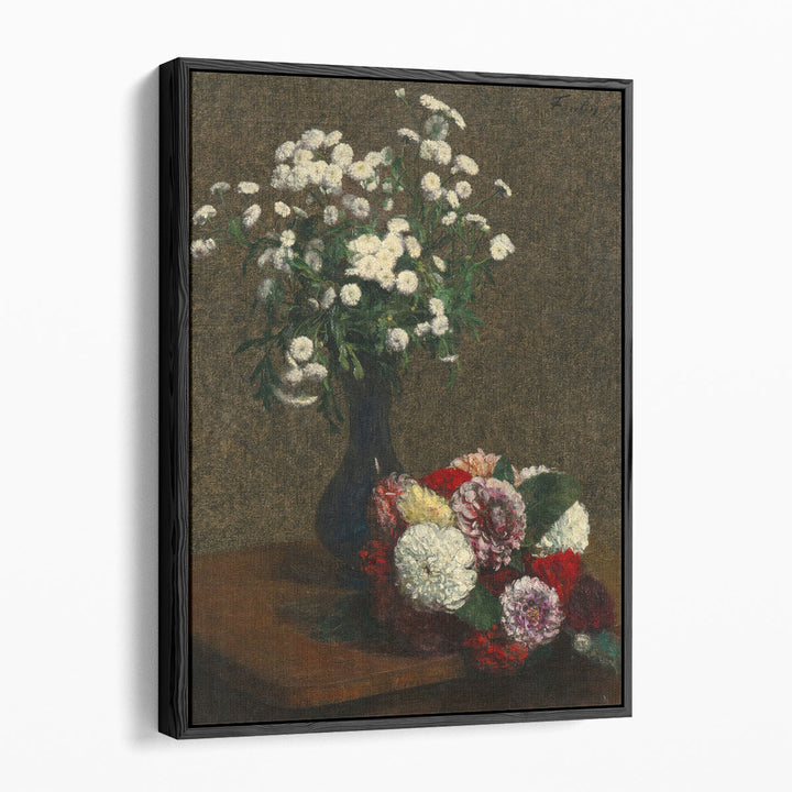 Fleurs, Camomille et Dahlias, 1871 - Canvas Print Wall Art