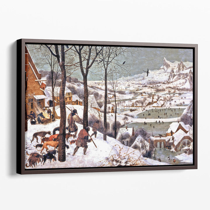 Hunters in the Snow - Canvas Print Wall Art