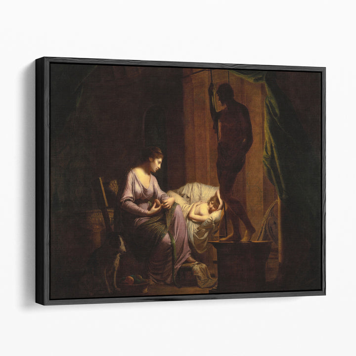 Penelope Unraveling her Web - Canvas Print Wall Art