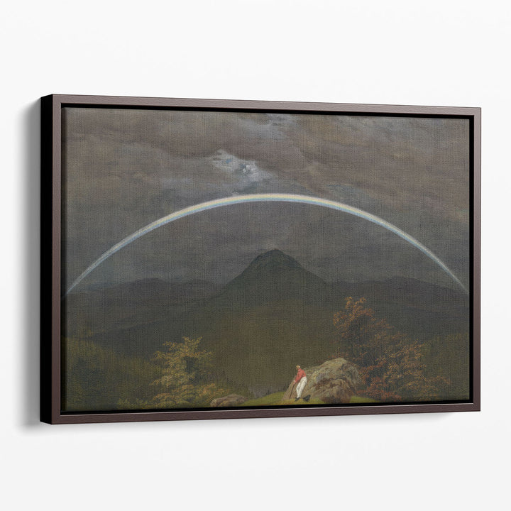 Mountain Landscape with Rainbow - Canvas Print Wall Art