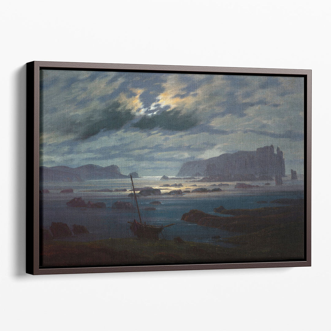 Northern Sea in the Moonlight - Canvas Print Wall Art
