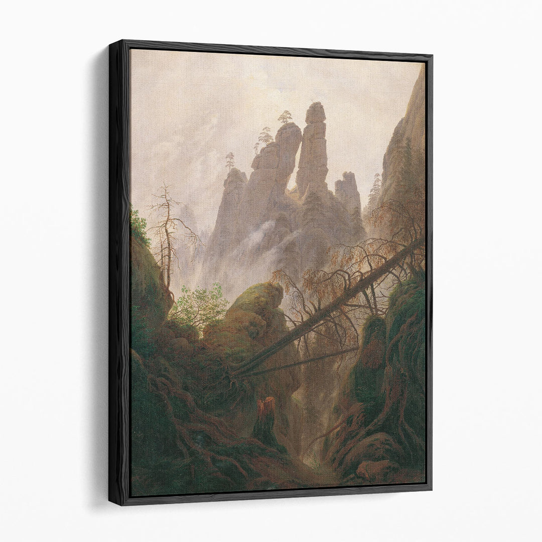 Felsenlandschaft im Elbsandsteingebirge - Canvas Print Wall Art