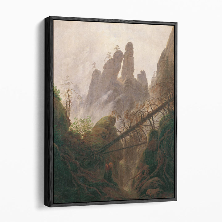 Felsenlandschaft im Elbsandsteingebirge - Canvas Print Wall Art