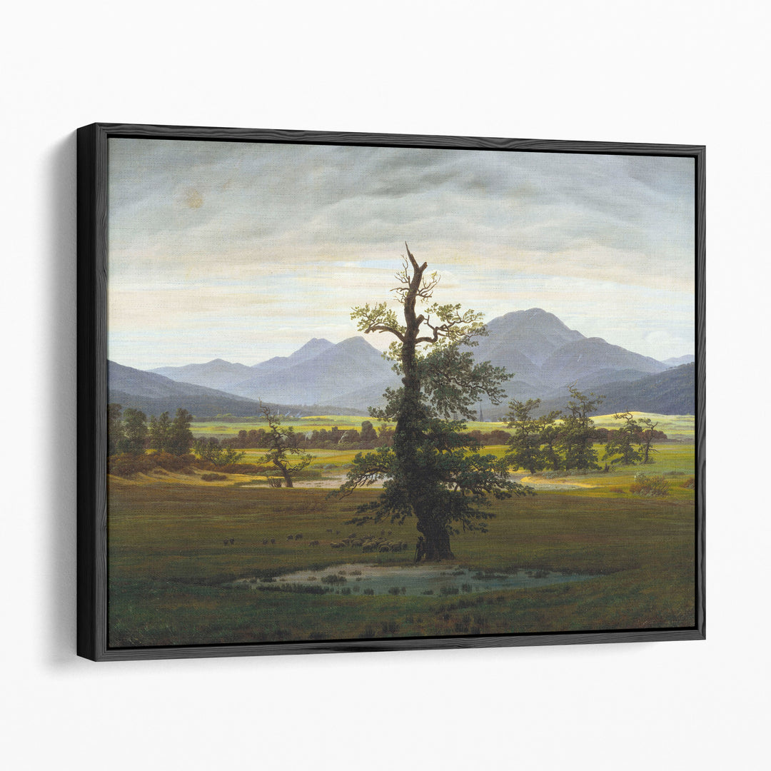 Village Landscape in Morning Light - Canvas Print Wall Art