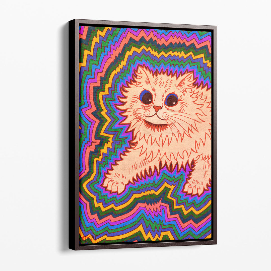 Kaleidoscope Cats III - Canvas Print Wall Art