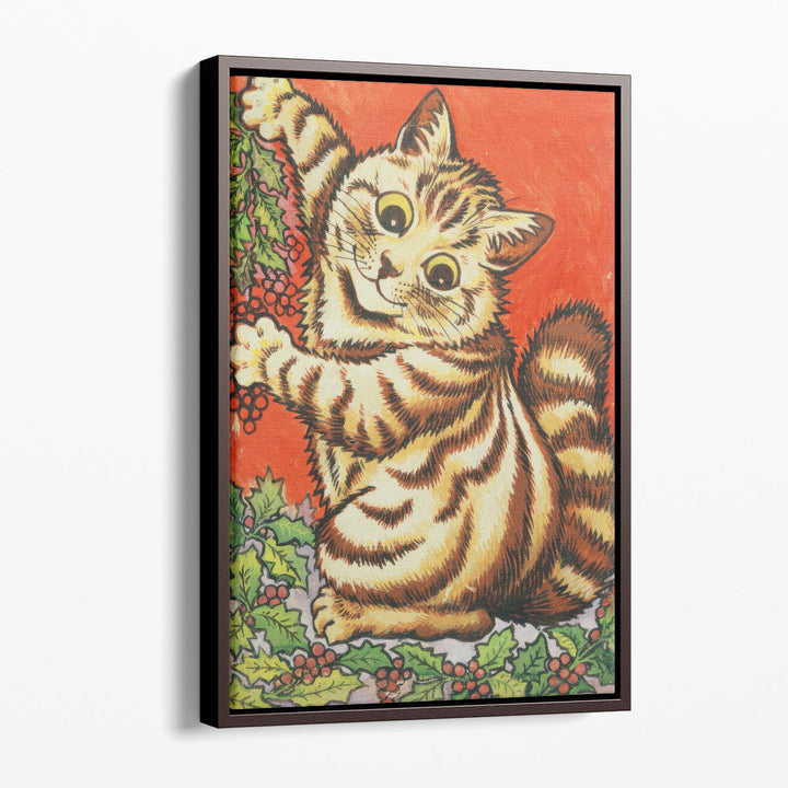Christmas Cat - Canvas Print Wall Art