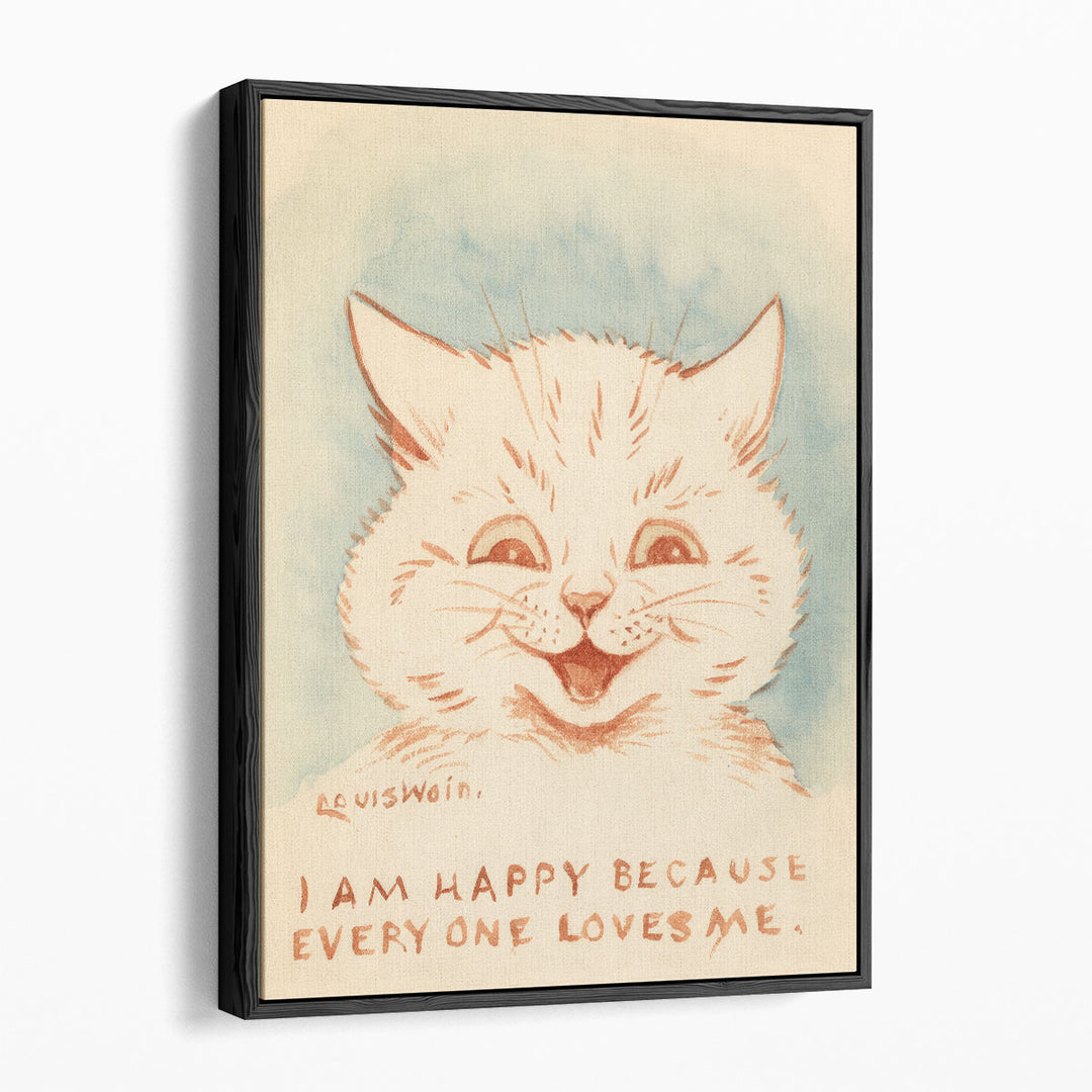 I am Happy Cat - Canvas Print Wall Art
