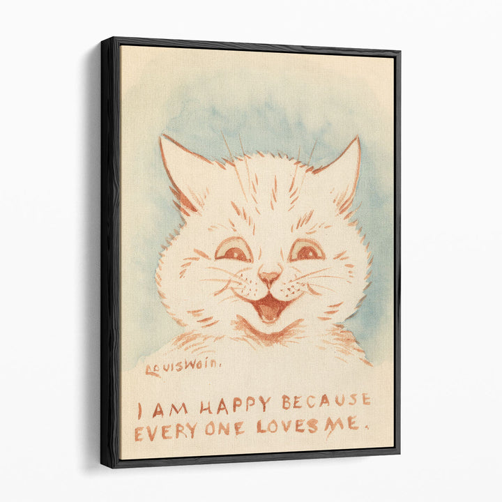 I am Happy Cat - Canvas Print Wall Art