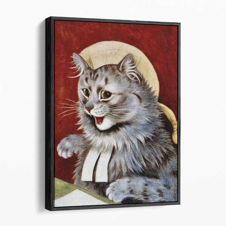 Cat Dressed as a Judge - Canvas Print Wall Art