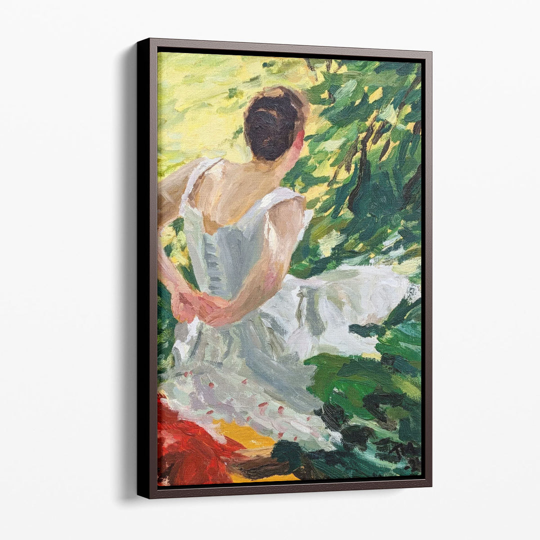 Kvinna Som Klar Sig - Canvas Print Wall Art