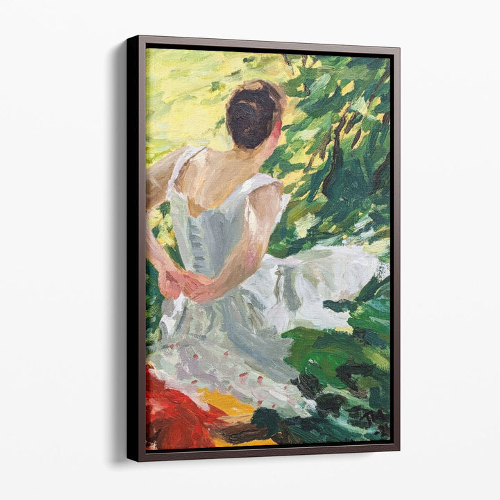 Kvinna Som Klar Sig - Canvas Print Wall Art