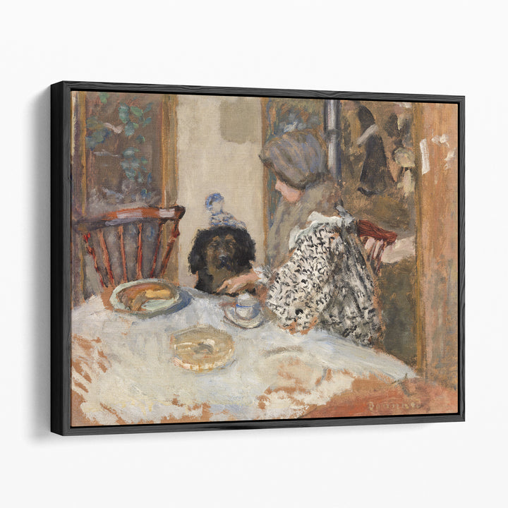 Woman and Dog at Table, 1908 - Canvas Print Wall Art