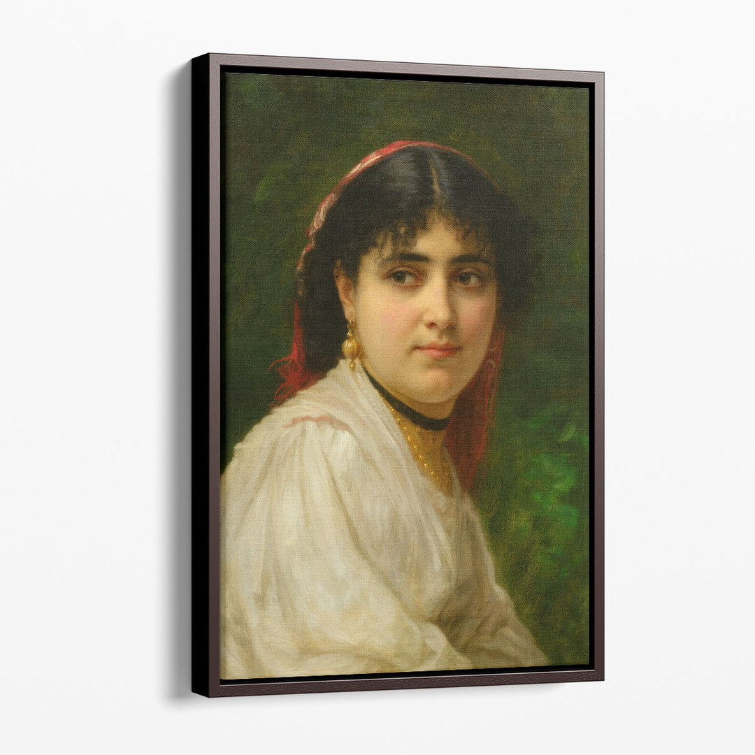 Portrait of a Young Italian Woman, 1875 - Canvas Print Wall Art