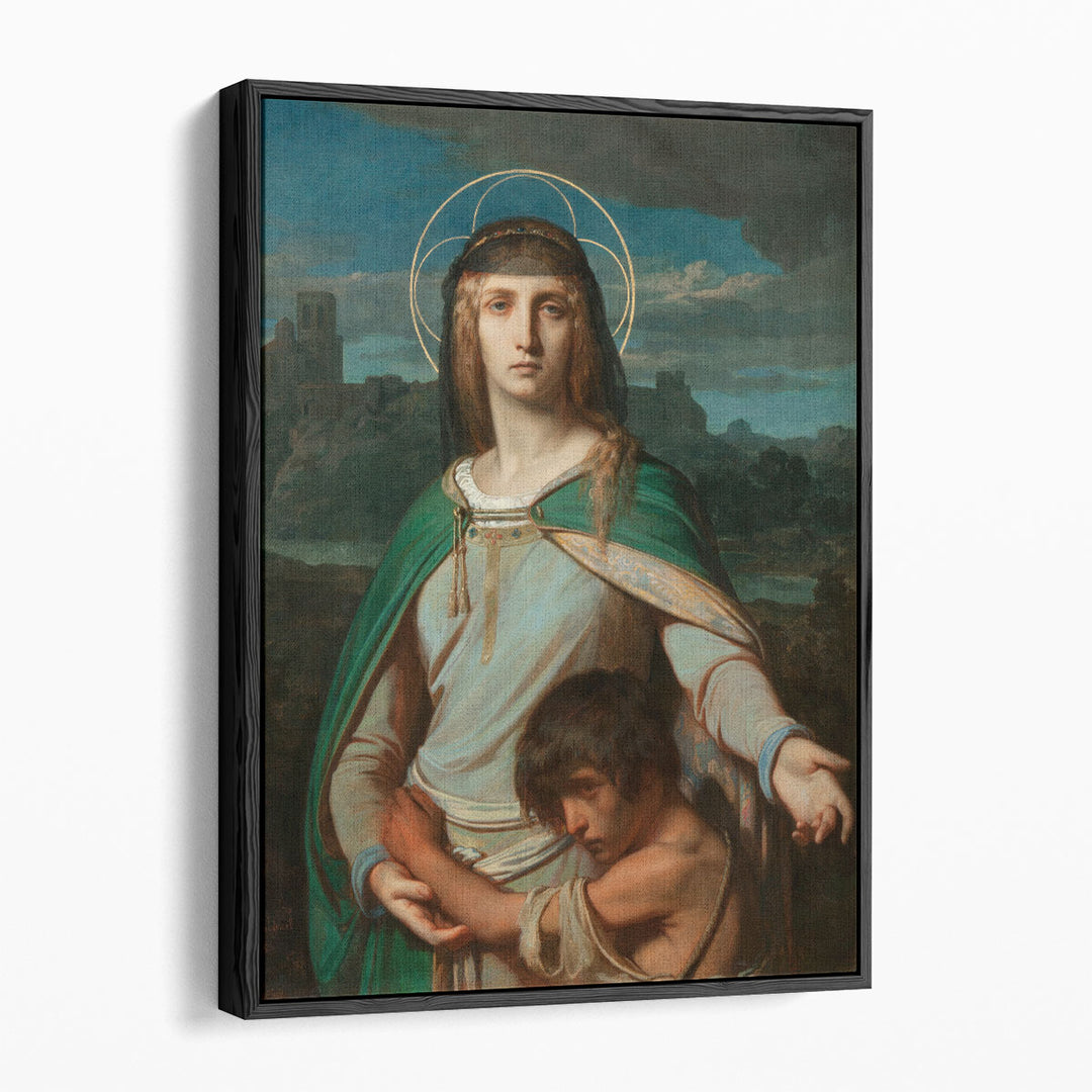 Saint Monica in a Landscape - Canvas Print Wall Art