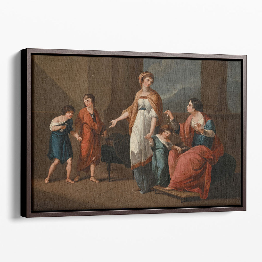Cornelia Pointing to her Children as her Treasures - Canvas Print Wall Art