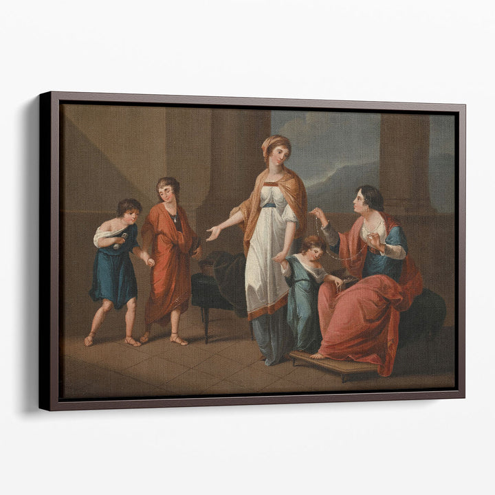 Cornelia Pointing to her Children as her Treasures - Canvas Print Wall Art