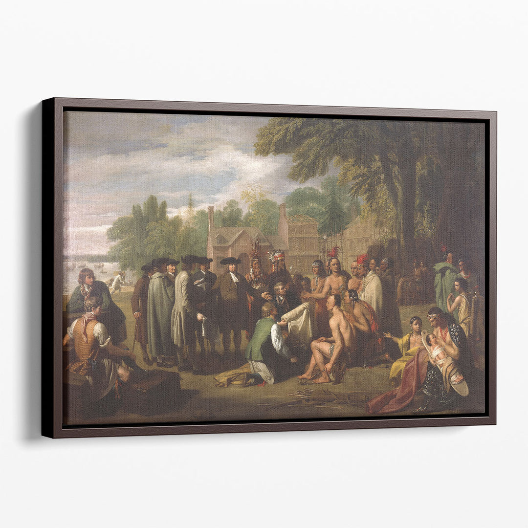 Penn Treaty with the Indians - Canvas Print Wall Art