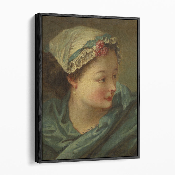 Head of a Young Woman - Canvas Print Wall Art