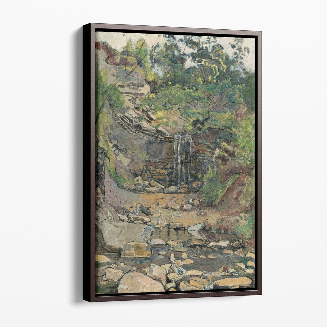 Waterfall in the Savoy Region - Canvas Print Wall Art