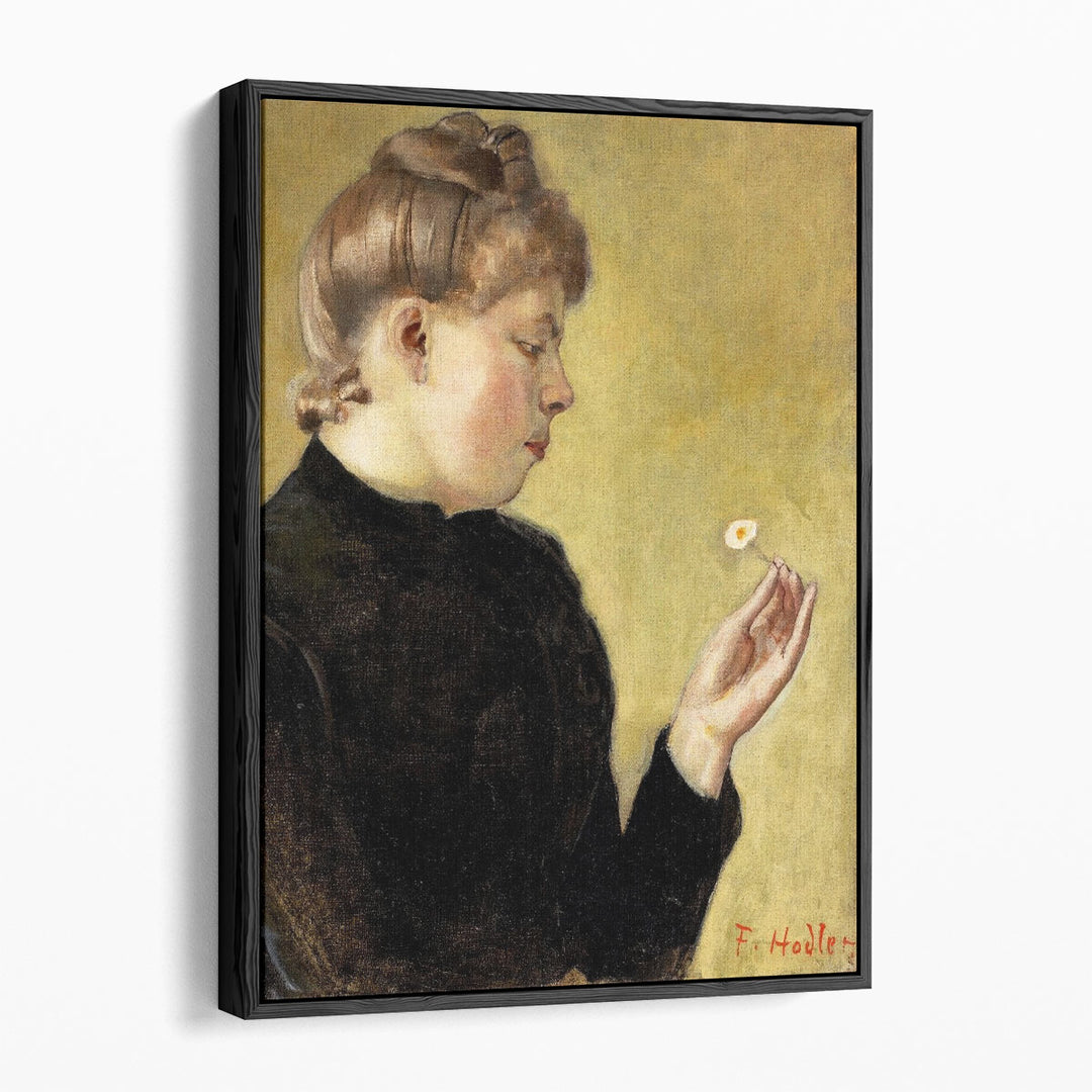 Bertha Stucki with Flowers, 1891 - Canvas Print Wall Art