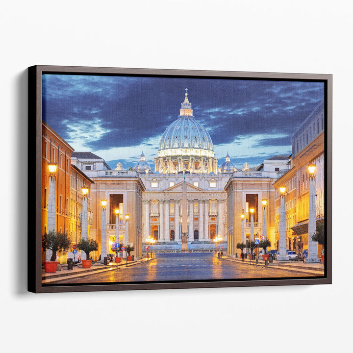 The Papal Basilica of Saint Peter in The Vatican - Canvas Print Wall Art