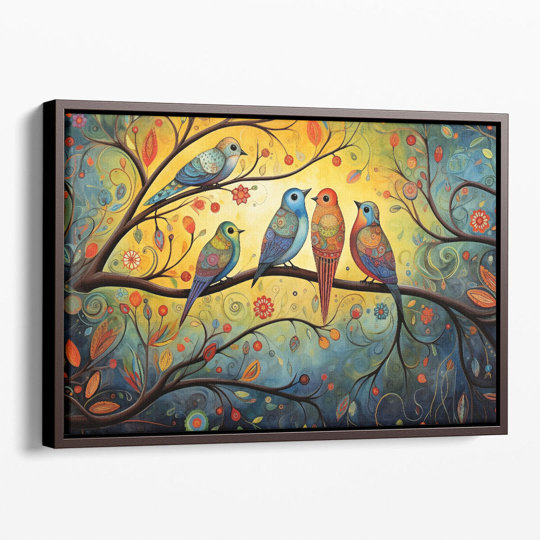 Feathered Flock Fantasy 4 - Canvas Print Wall Art