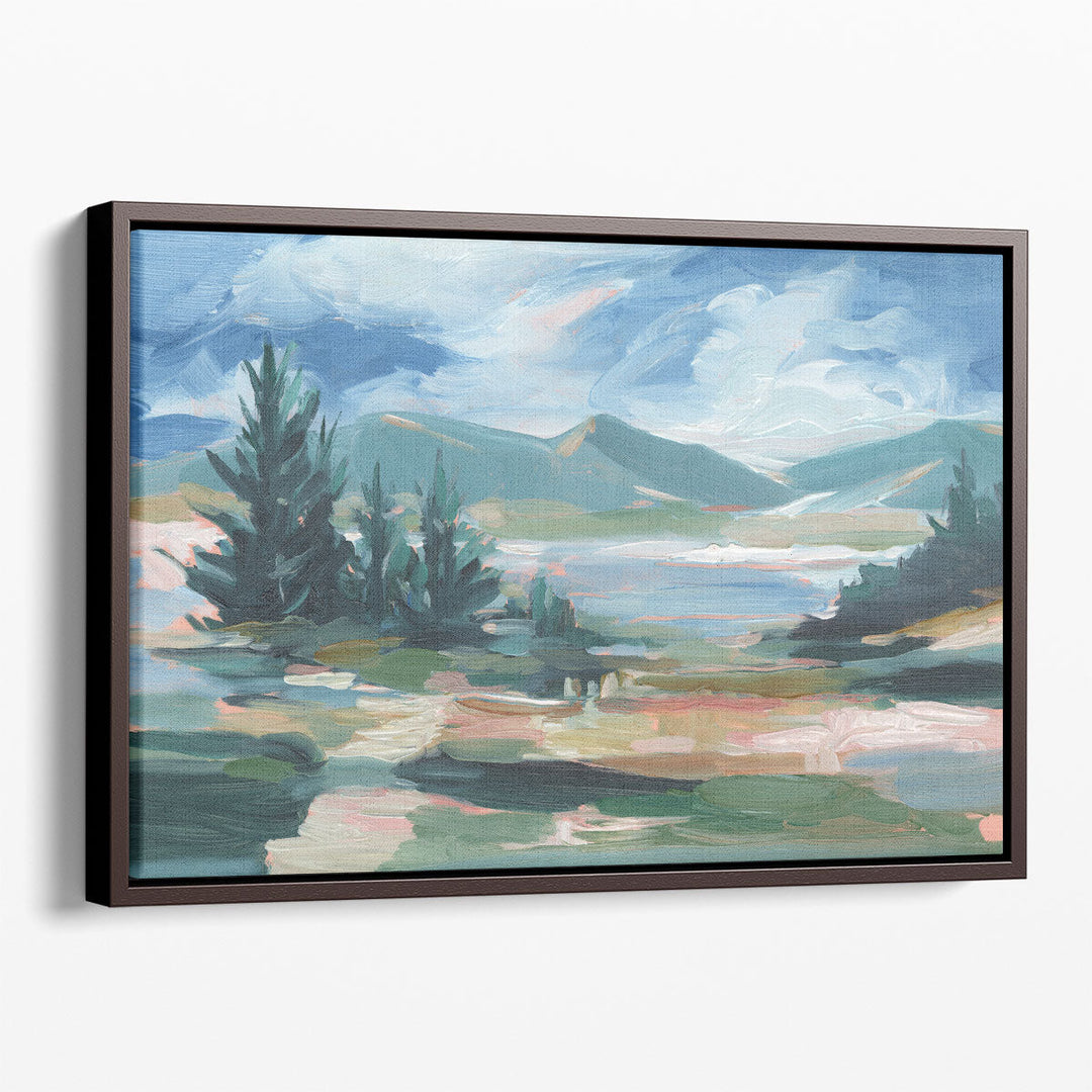 Pastel Lake View I - Canvas Print Wall Art