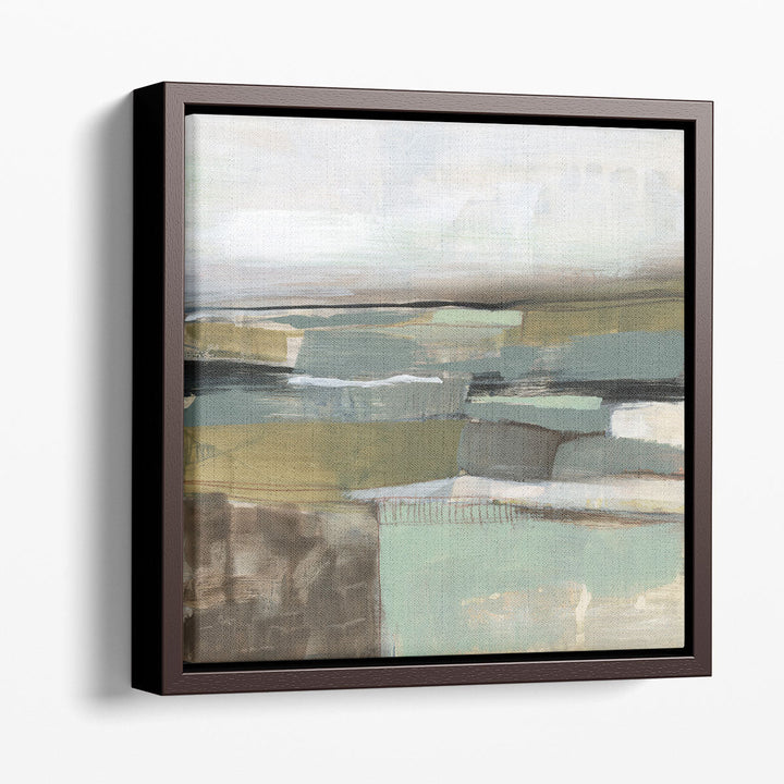 Neutral Horizon Grid I - Canvas Print Wall Art