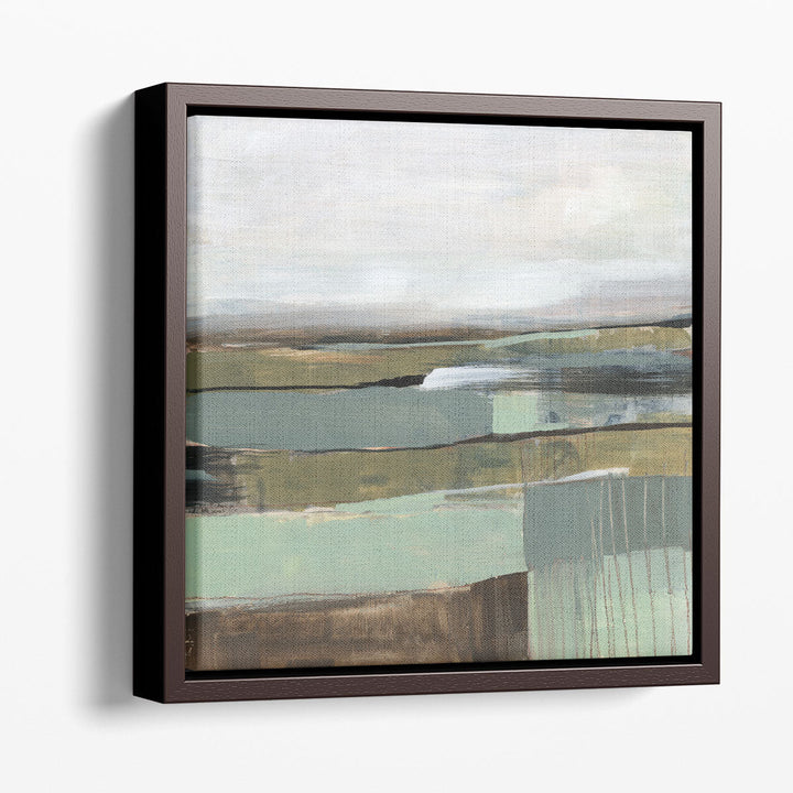 Neutral Horizon Grid II - Canvas Print Wall Art