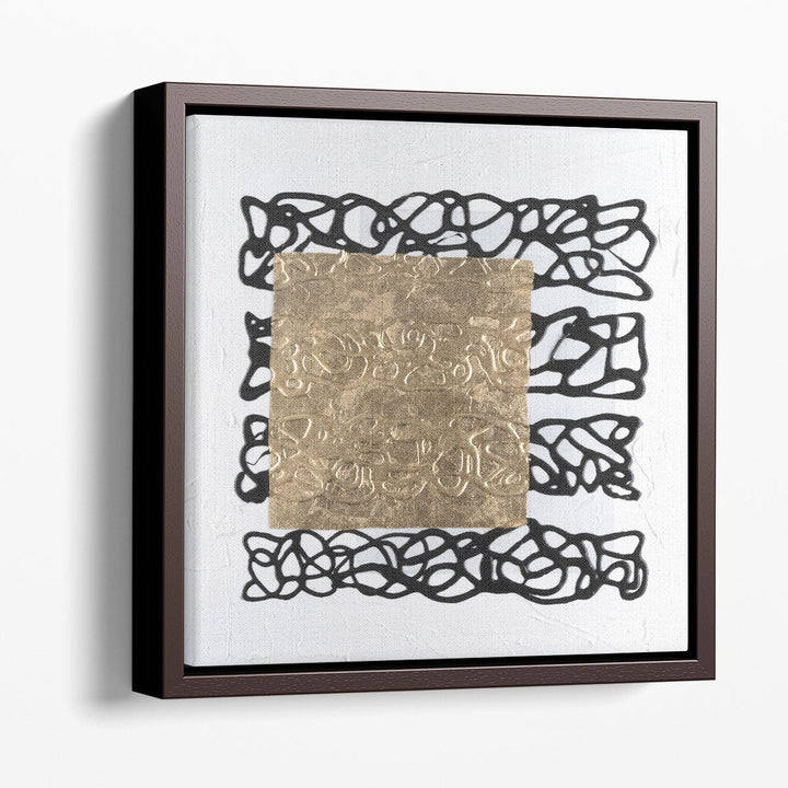 Golden Script II - Canvas Print Wall Art