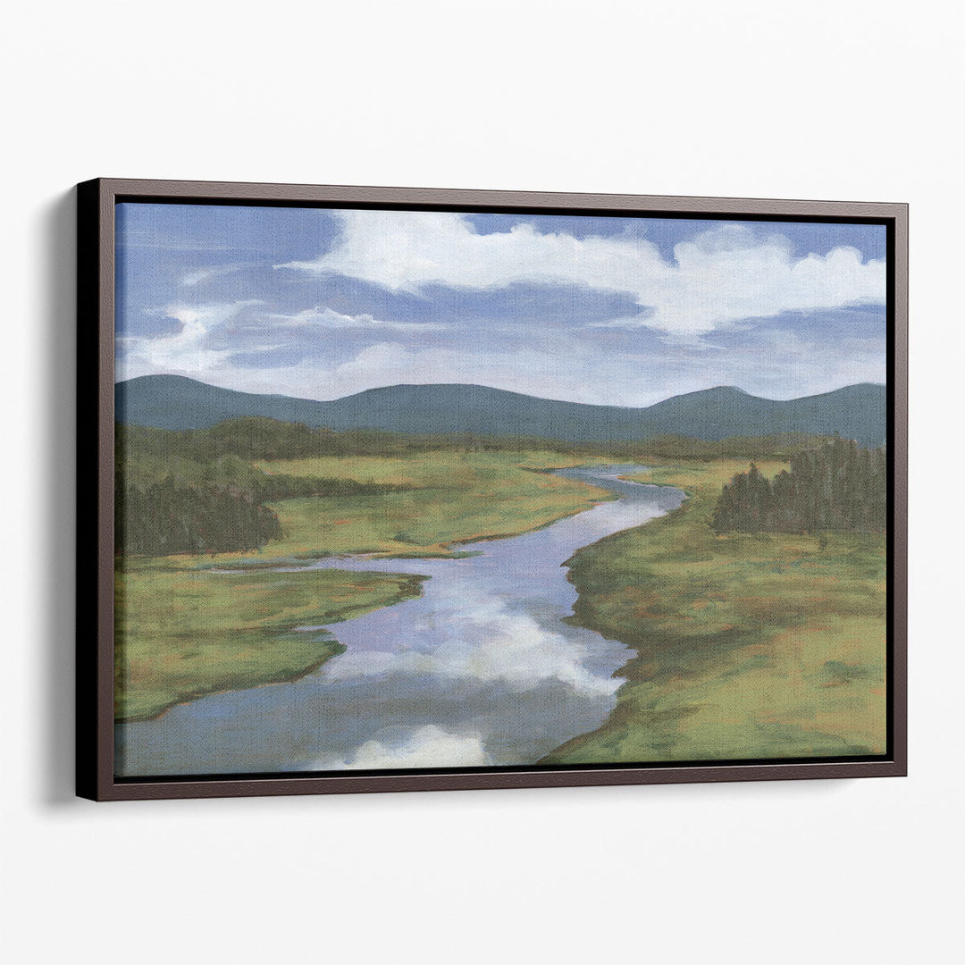 Blue Mountain Reflections I - Canvas Print Wall Art