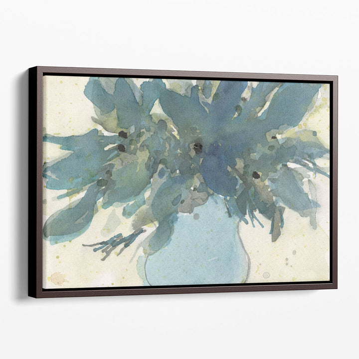 Blue Vintage Charm II - Canvas Print Wall Art