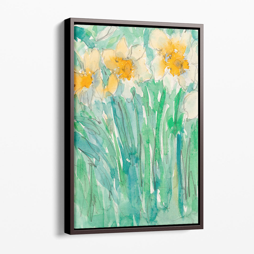 Daffodils Stems I - Canvas Print Wall Art