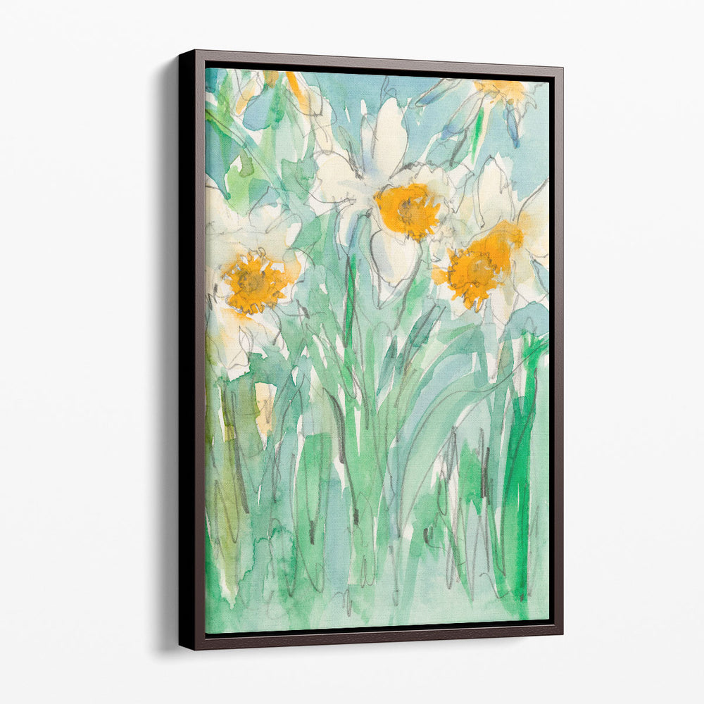 Daffodils Stems II - Canvas Print Wall Art