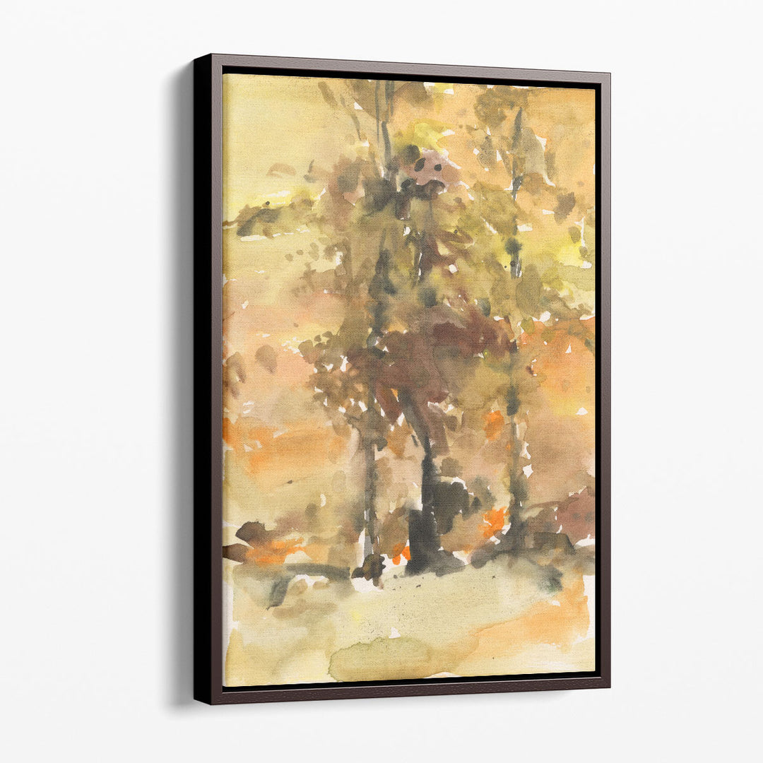 Fall Foliage Watercolor I - Canvas Print Wall Art