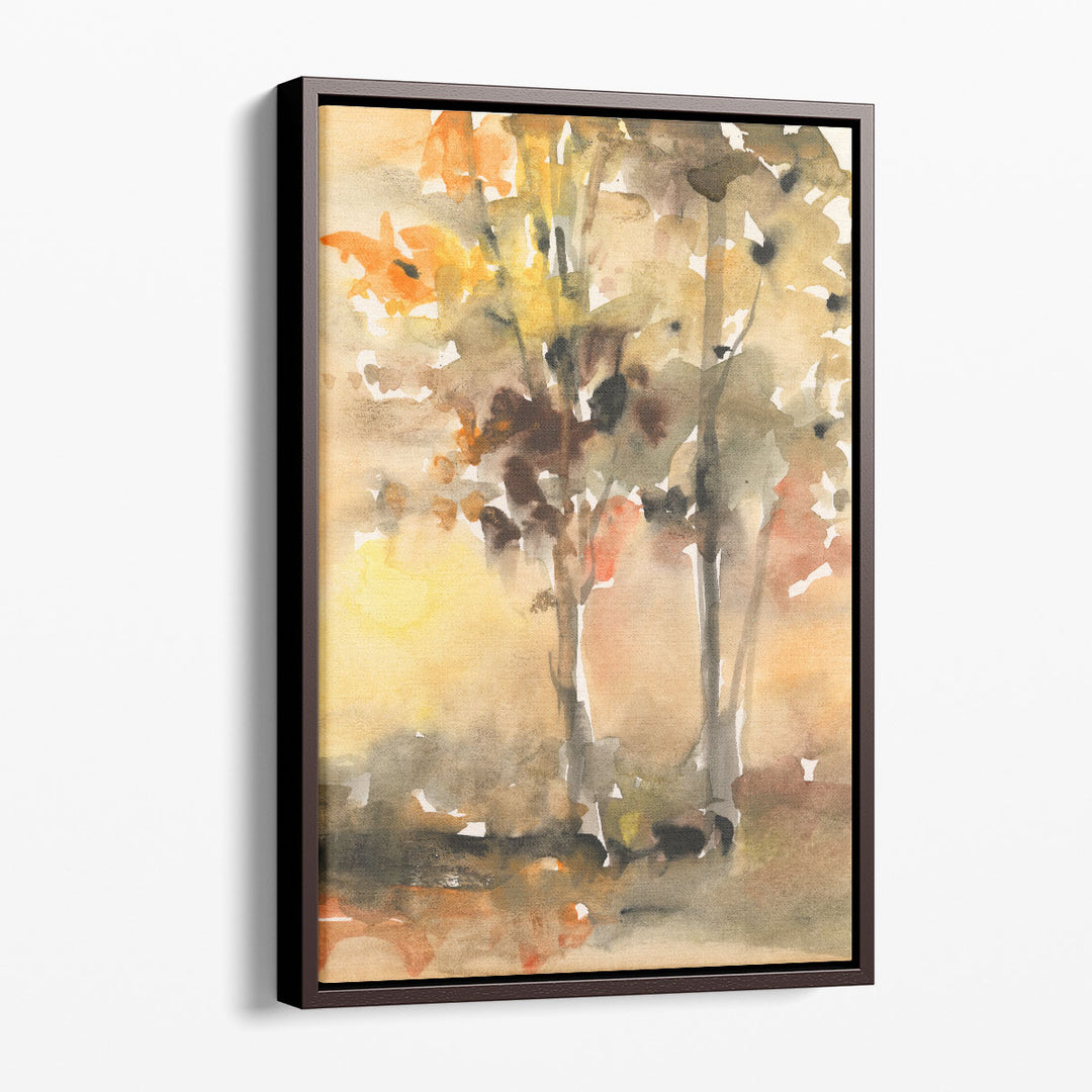 Fall Foliage Watercolor II - Canvas Print Wall Art