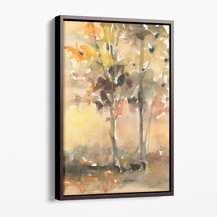 Fall Foliage Watercolor II - Canvas Print Wall Art