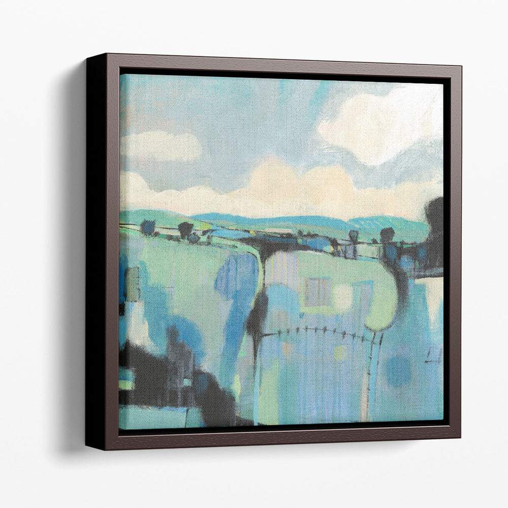 Abstract Shades of Blue II - Canvas Print Wall Art