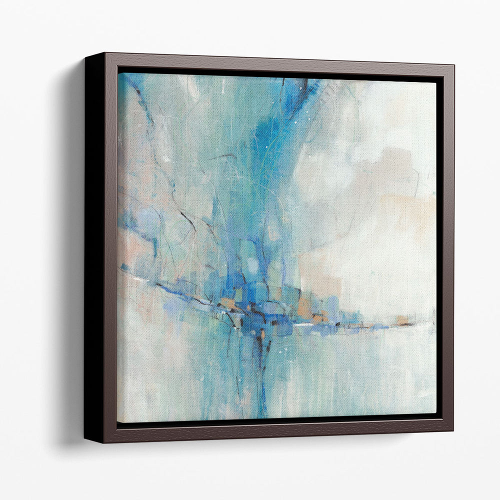 Blue Stone Abstract I - Canvas Print Wall Art