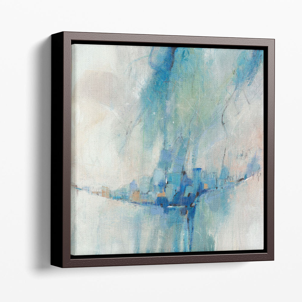 Blue Stone Abstract II - Canvas Print Wall Art