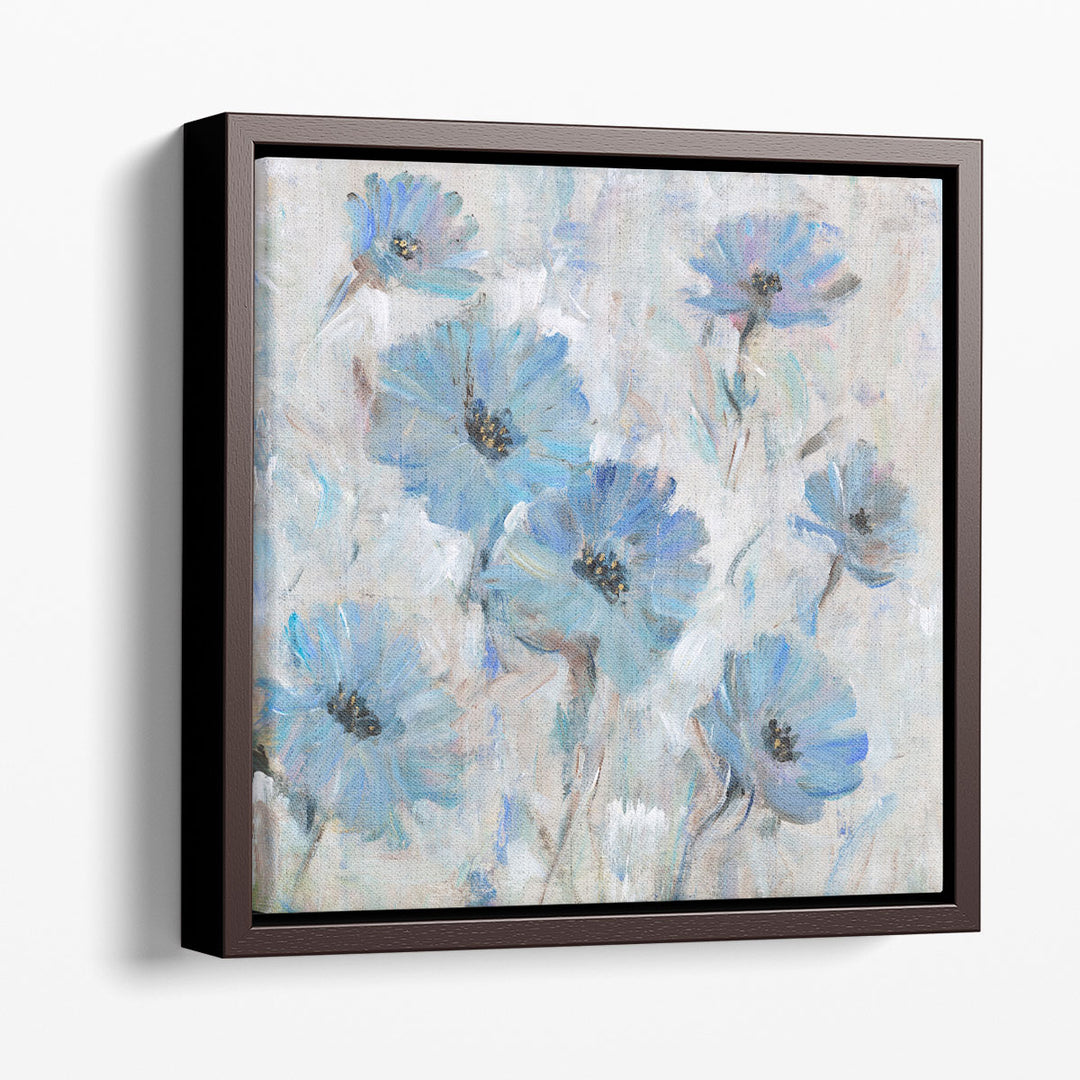 Mix Blue Flowers I - Canvas Print Wall Art