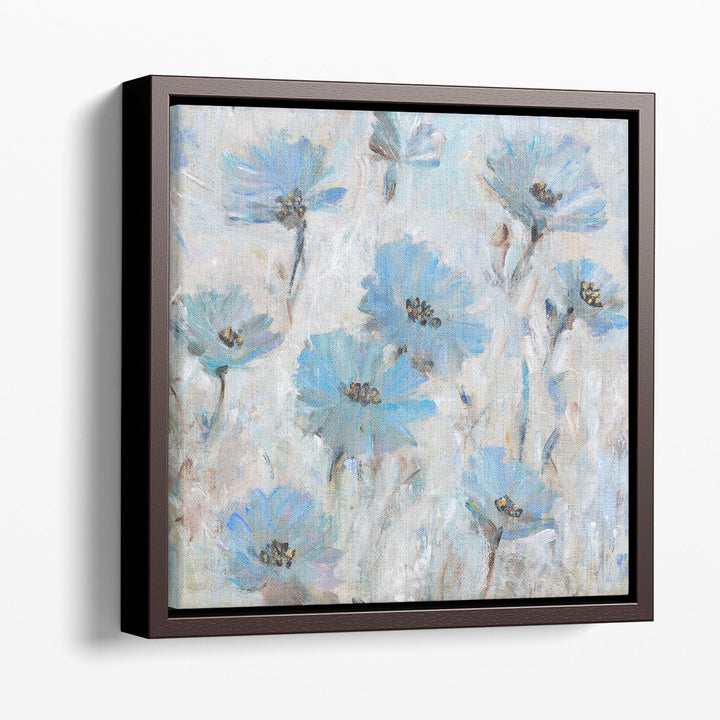 Mix Blue Flowers II - Canvas Print Wall Art