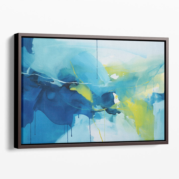 Blue Green Bliss - Canvas Print Wall Art