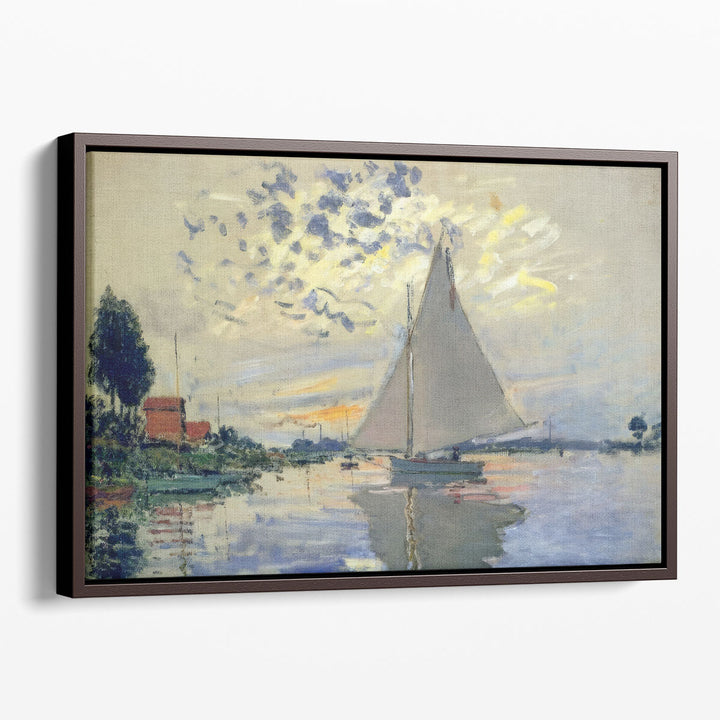 Sailing Boat in Petit-Gennevilliers - Canvas Print Wall Art